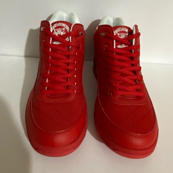 PHILIPP PLEIN HI-TOP SNEAKERS “MALONE” red/nickel